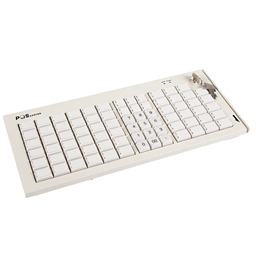 Программируемая клавиатура POScenter S77A (77 клавиш, MSR, ключ, USB), белая и черная